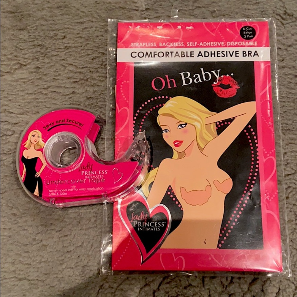 Adhesive bra and tape